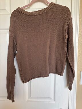 Classic Brown Women's Knit Sweater